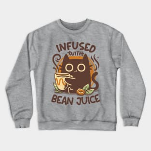 Chonky Kitty Coffee - Funny Cat Crewneck Sweatshirt